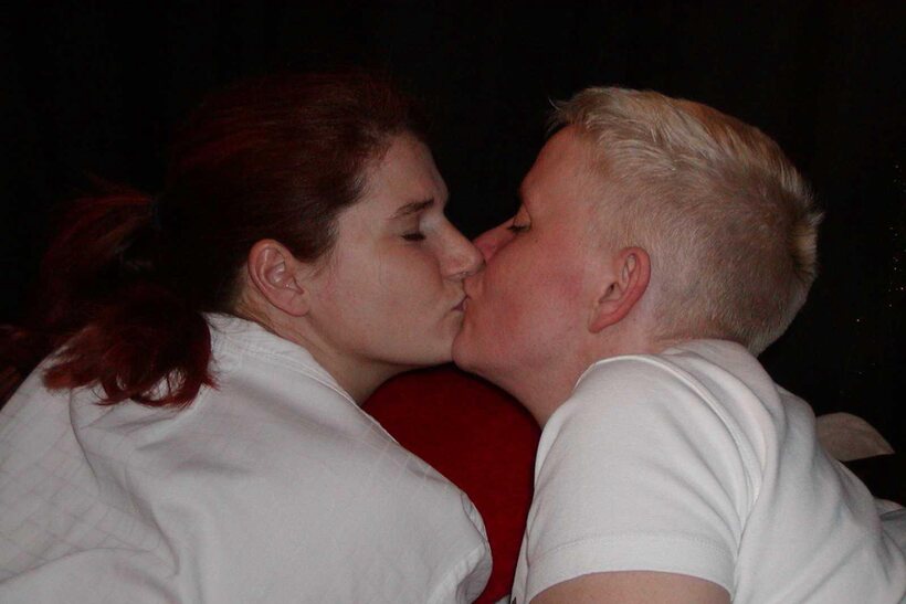 Photo 8 — Amateur Tiffany Pearl shows her ass while playing with a girlfriend