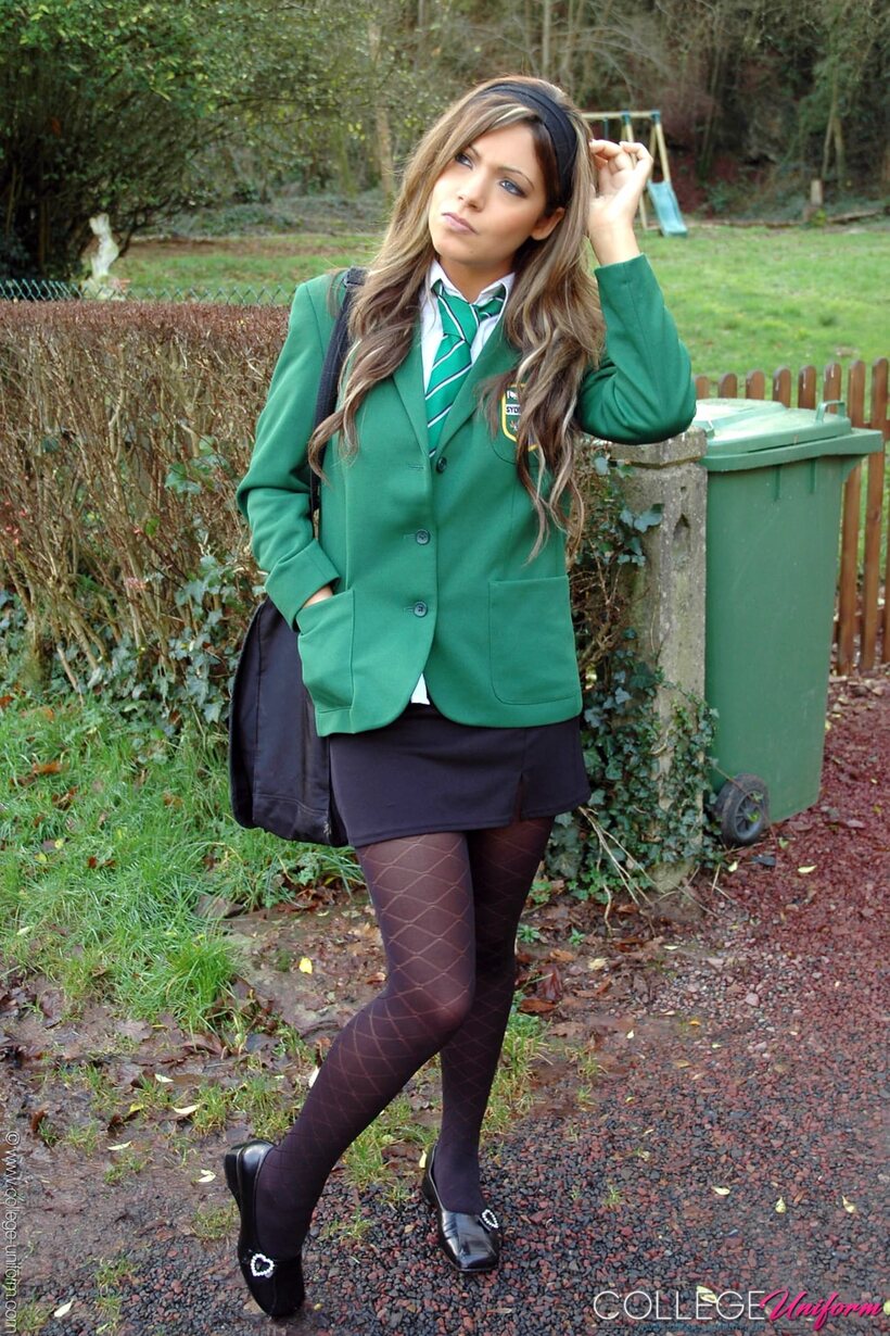 Samantha Buxton nude photo 5 — Samantha Buxton strips out of her uniform and plays with her tits