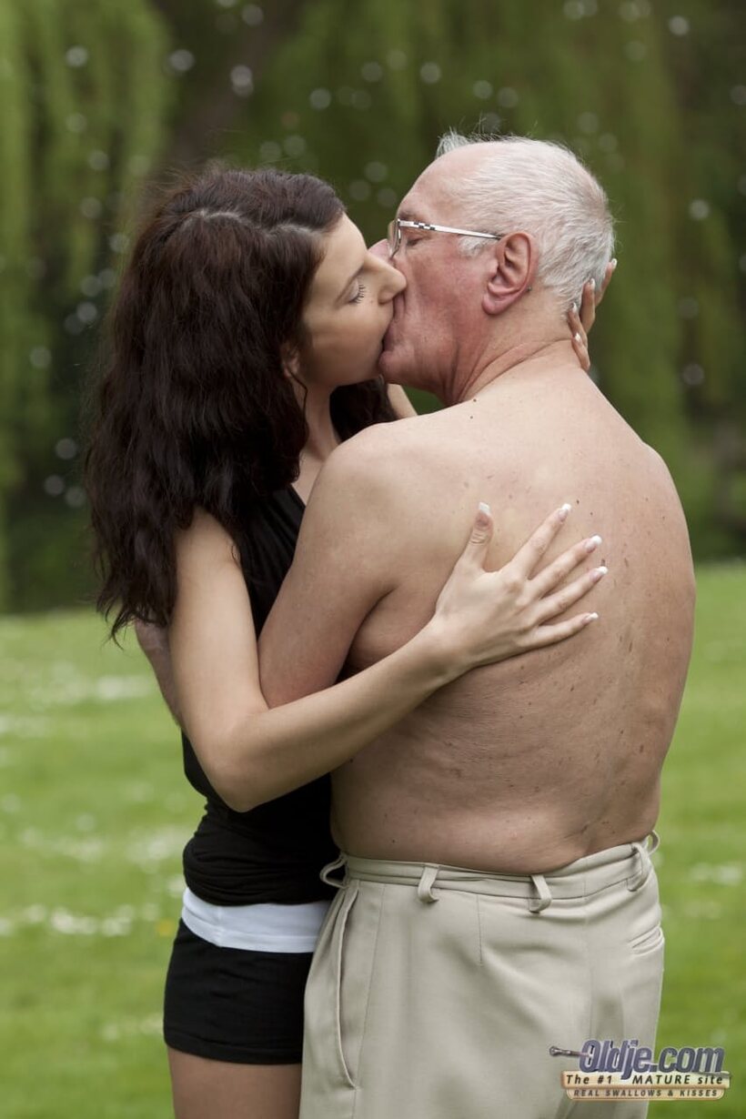 Blowjob pic 4 from the set «Poolside, Lilu shares a 69 blowjob with an elderly man»