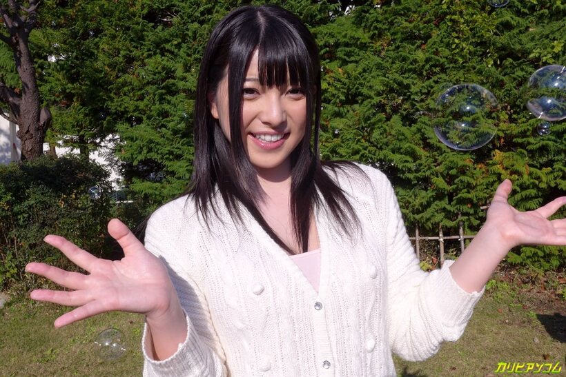 Ai Uehara strokes herself in POV before a creampie after sex, photo 5 of 20