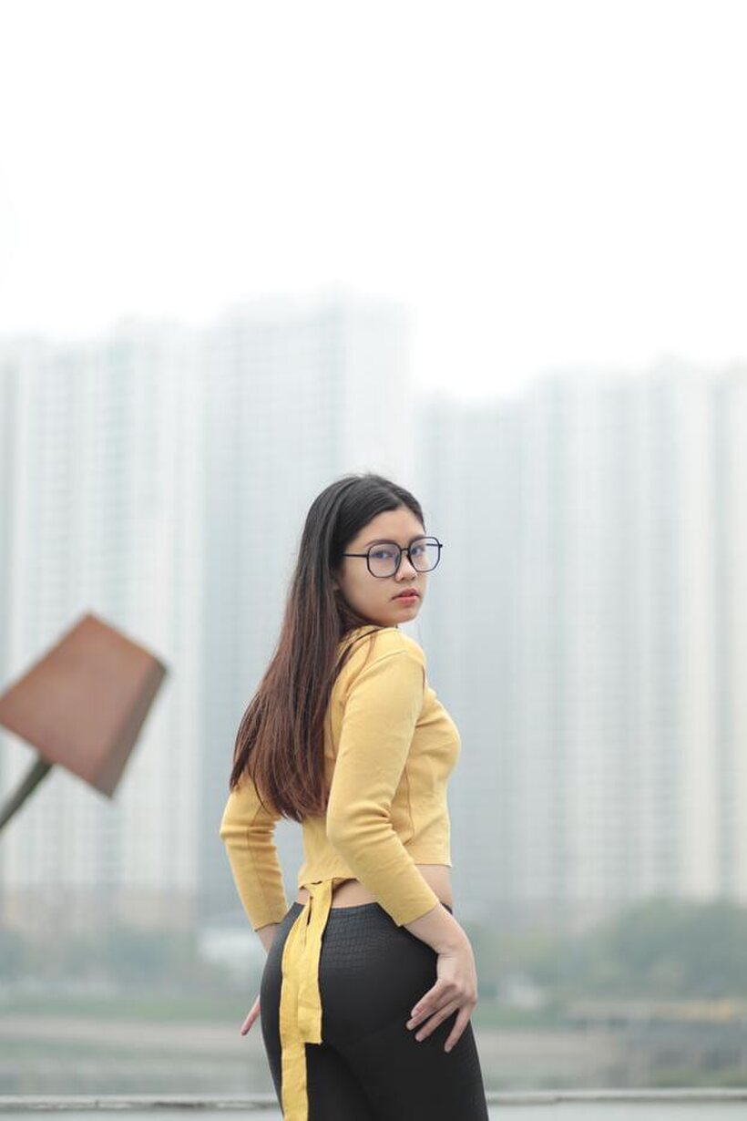 Image 10/21: Clothed girl gets naked outdoors