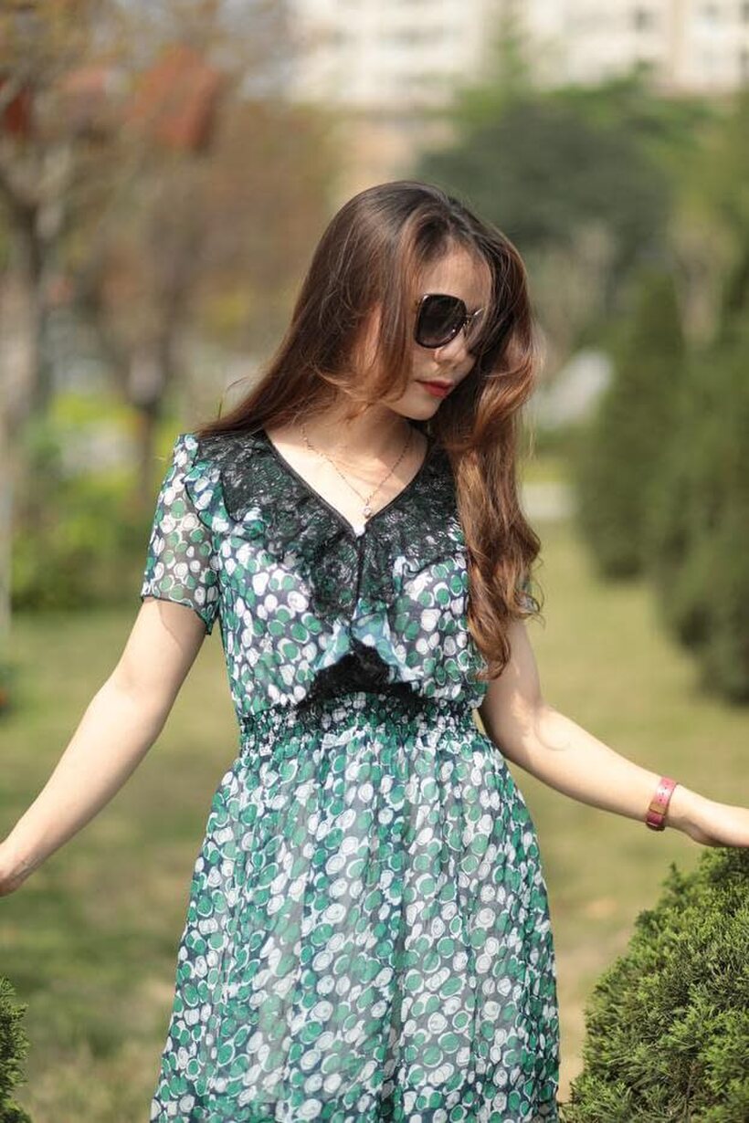 Image 3/21: Clothed girl gets naked outdoors
