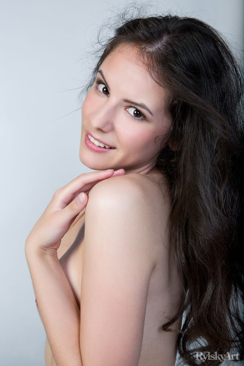 Image 15/16: Cute girl poses with her asshole on display in panties