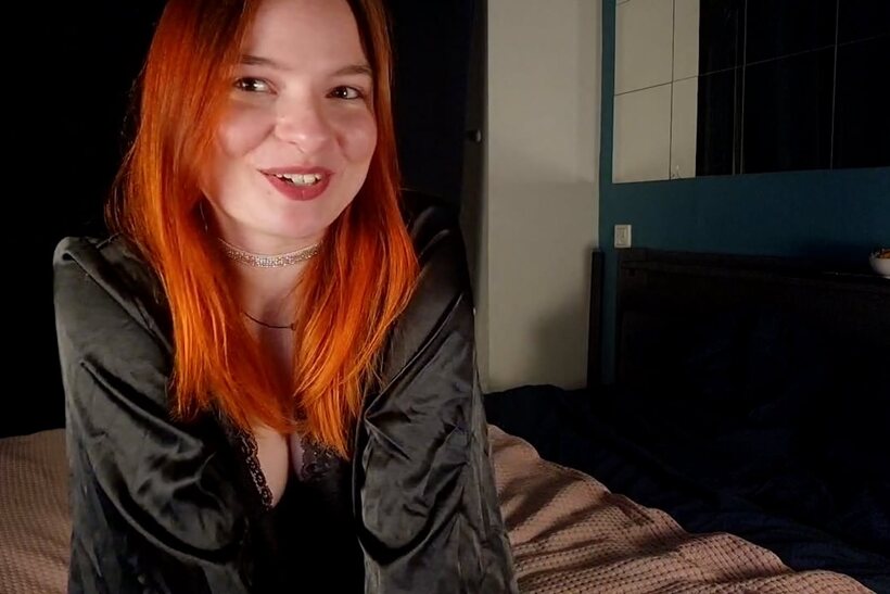Emo girl getting a massage (shot 3)