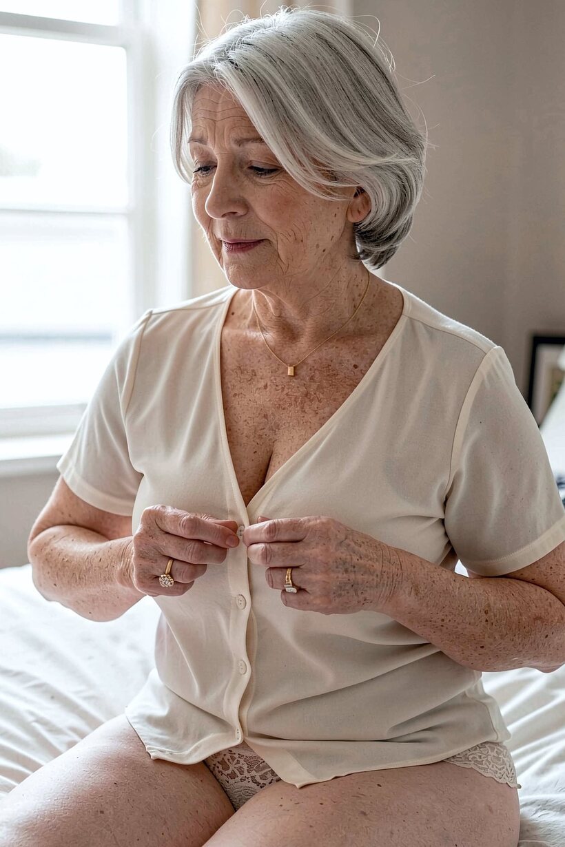 Image 4/16: Granny poses naked in 16 pics