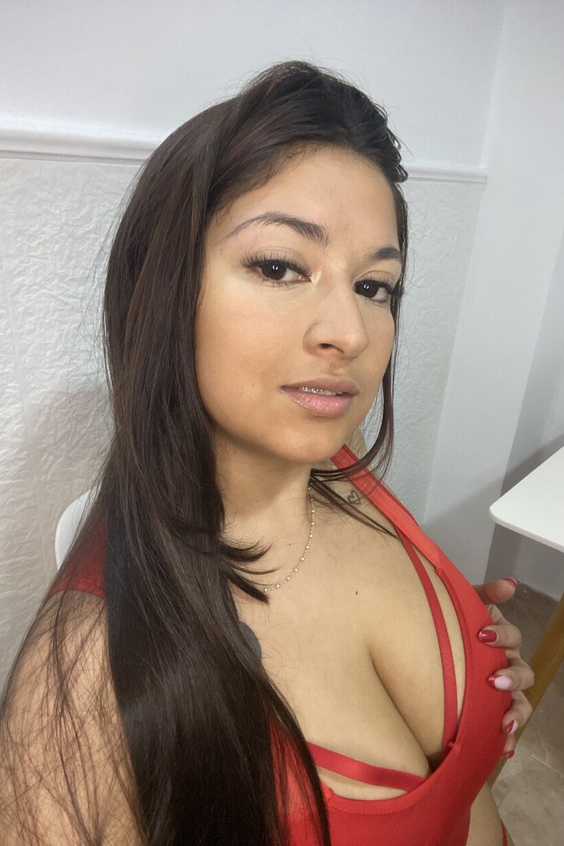 Amateur pic 18 from the set «Thick girl takes selfies and shows her big tits and boobs in lingerie»