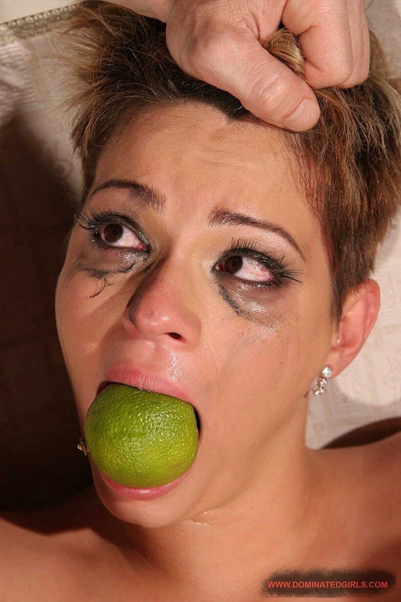 BDSM pic 13 from the set «Blindfolded Catwoman takes wax, flogging, and a hard facefuck tied up»
