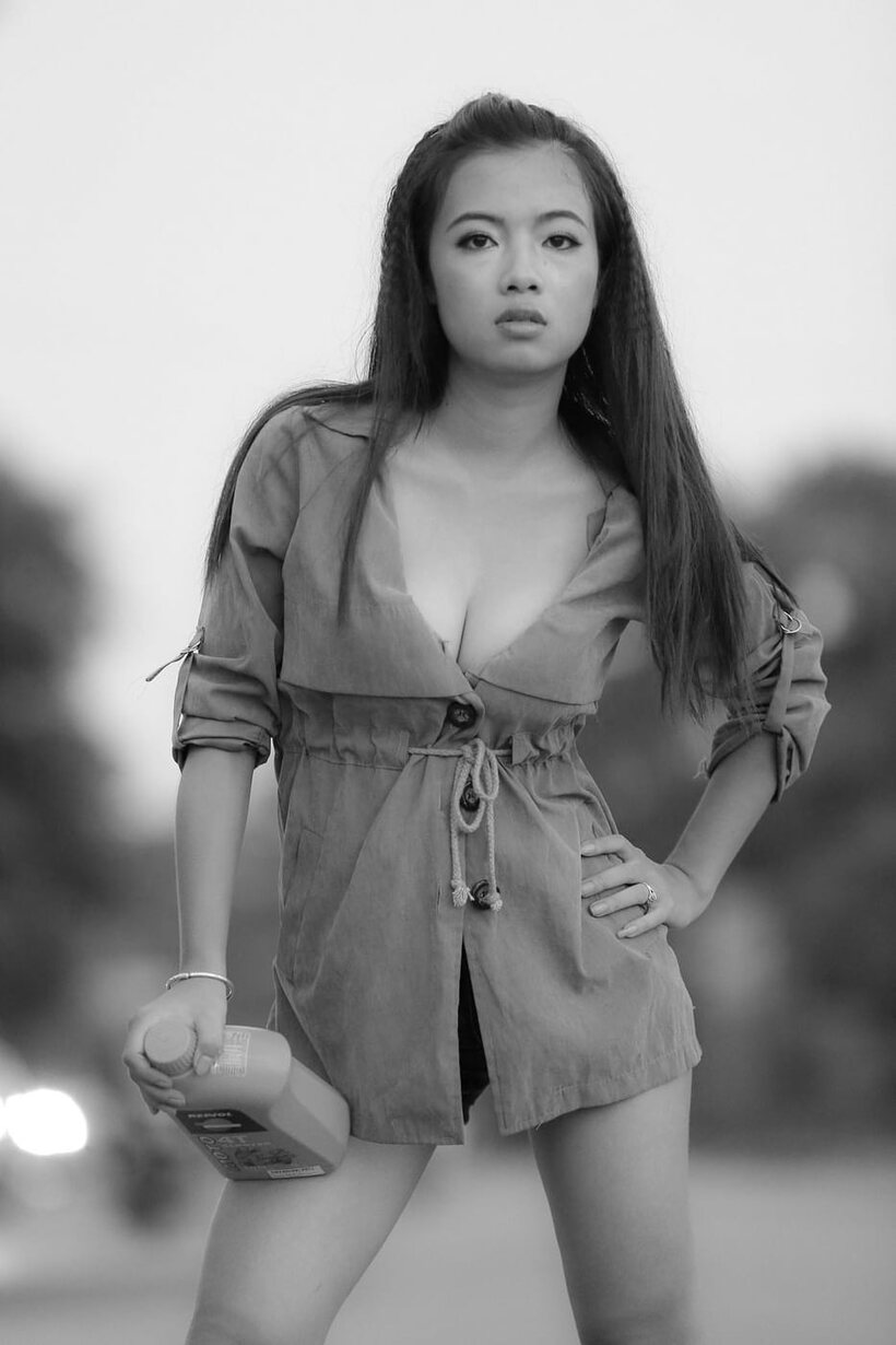 Photo 10 — Asian model shows off hot lingerie and outfit in a sexy compilation