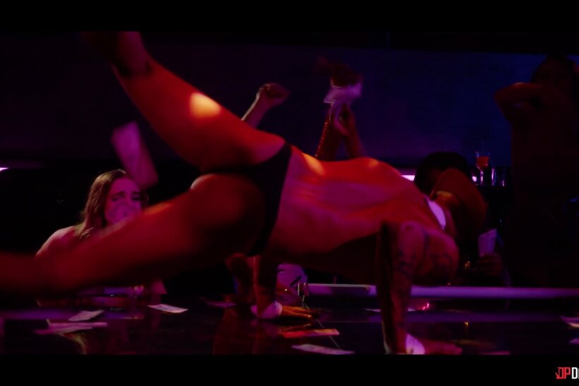 Photo 2 — Nicole Doshi and Baby Gemini get railed together in dim group sex