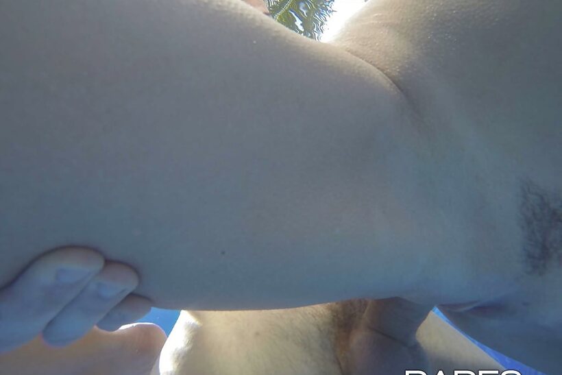 Image 9/16: Martina Gold and her boyfriend play underwater before poolside anal