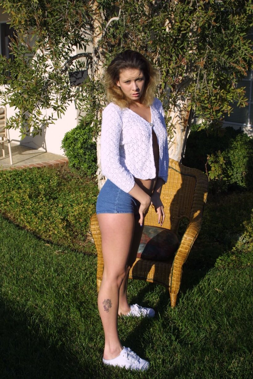 Trinity adams nude photo 3 — Trinity Adams strips outdoors and fingers herself naked in the open