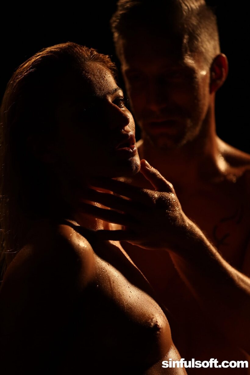 Cherry Kiss nude photo 3 — Cherry Kiss French kisses her man before they make love together