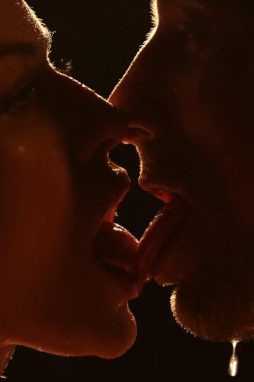 Cherry Kiss French kisses her man before they make love together