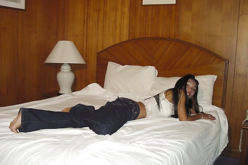 Skinny Asian babe in jeans is coaxed into stripping, photo 7 of 16
