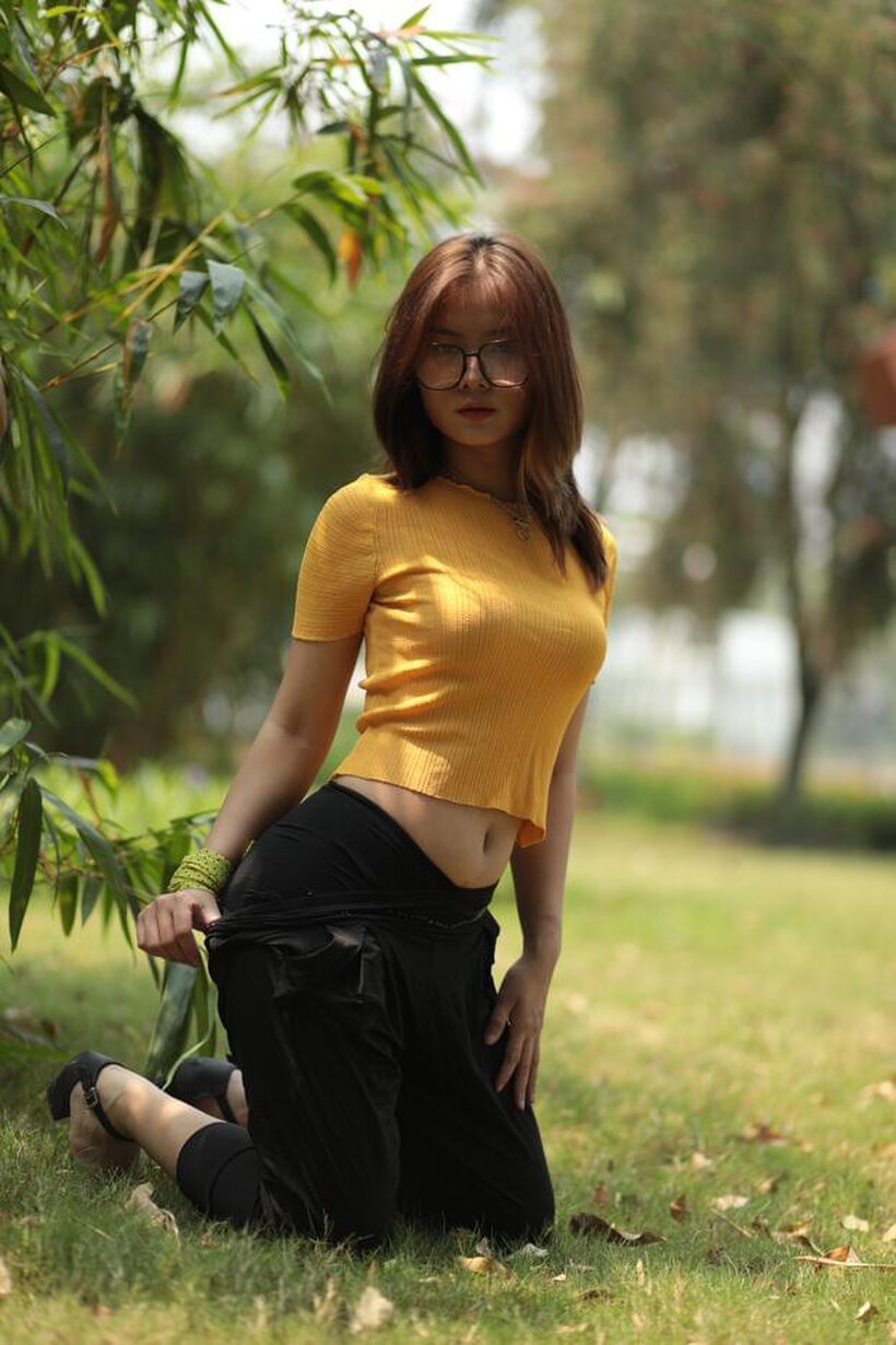 Image 12/21: Cute girl flaunts her body while flashing in public
