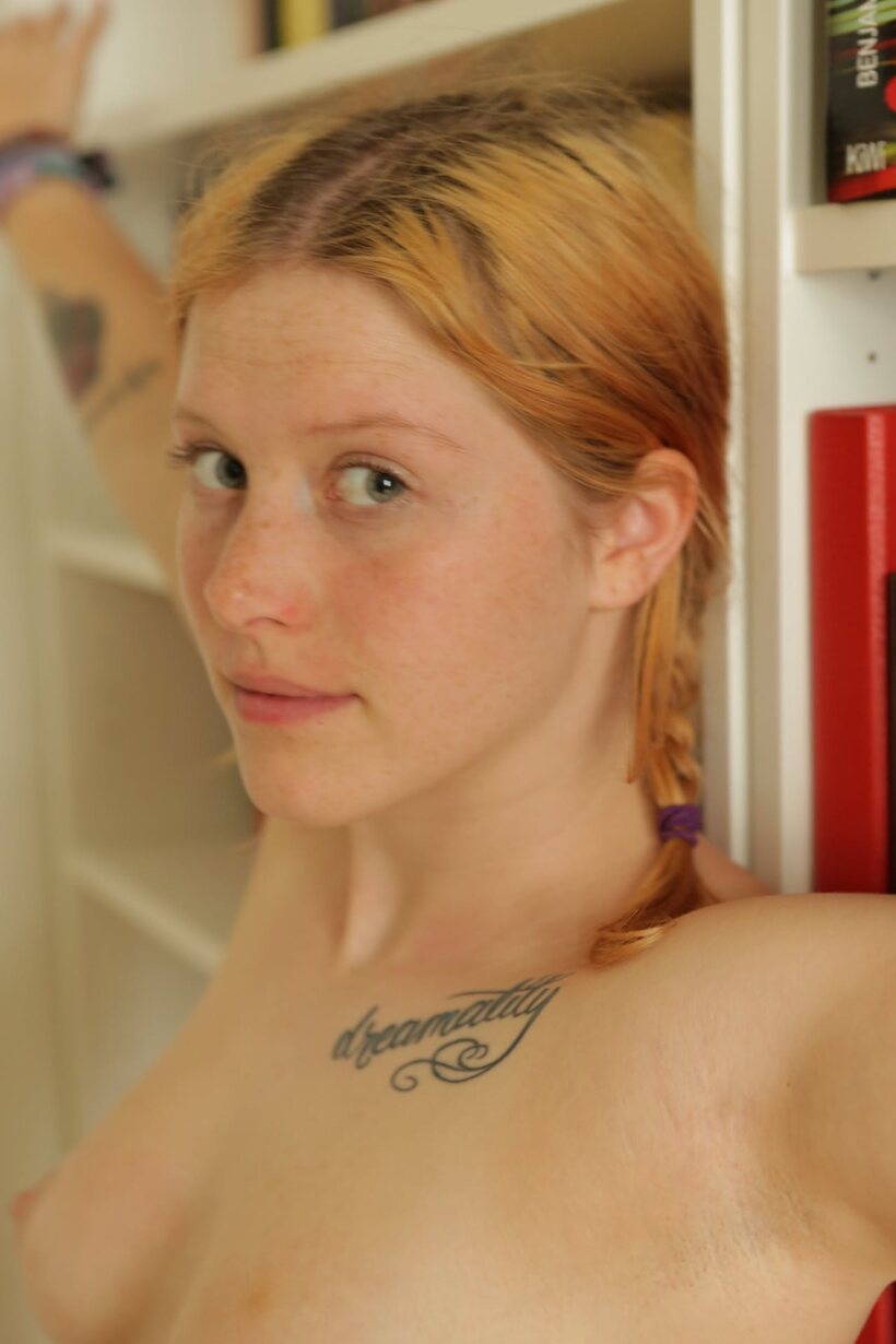 Amateur nude photo 15 — Braided pigtails and nude first-timer debut for German girl Melissa