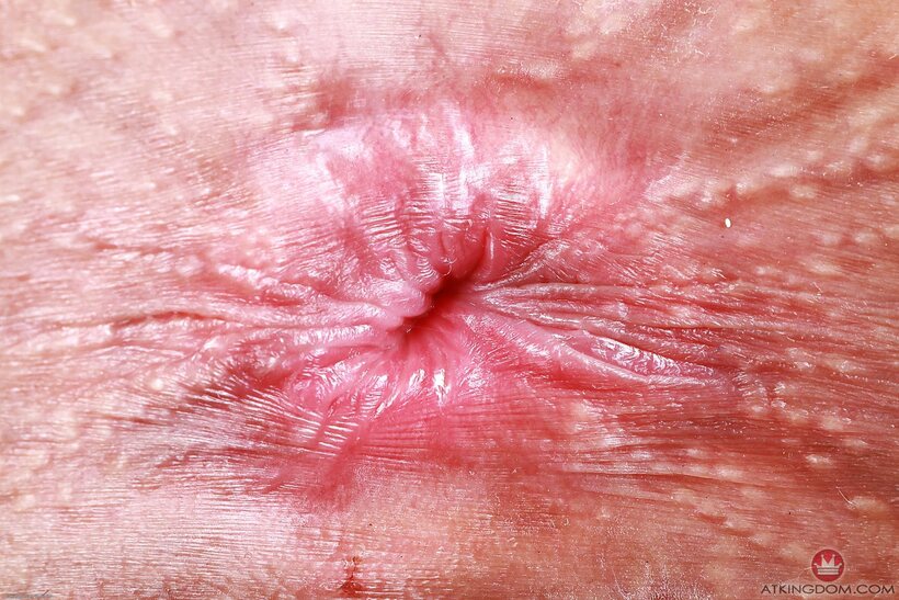 Beautiful Brianna Arson exposes her natural tits and gaping asshole while spreading (shot 21)