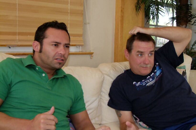 Joe Hardick pic 3 from the set «Trixie helps her masturbating husband and his friend with a handjob»