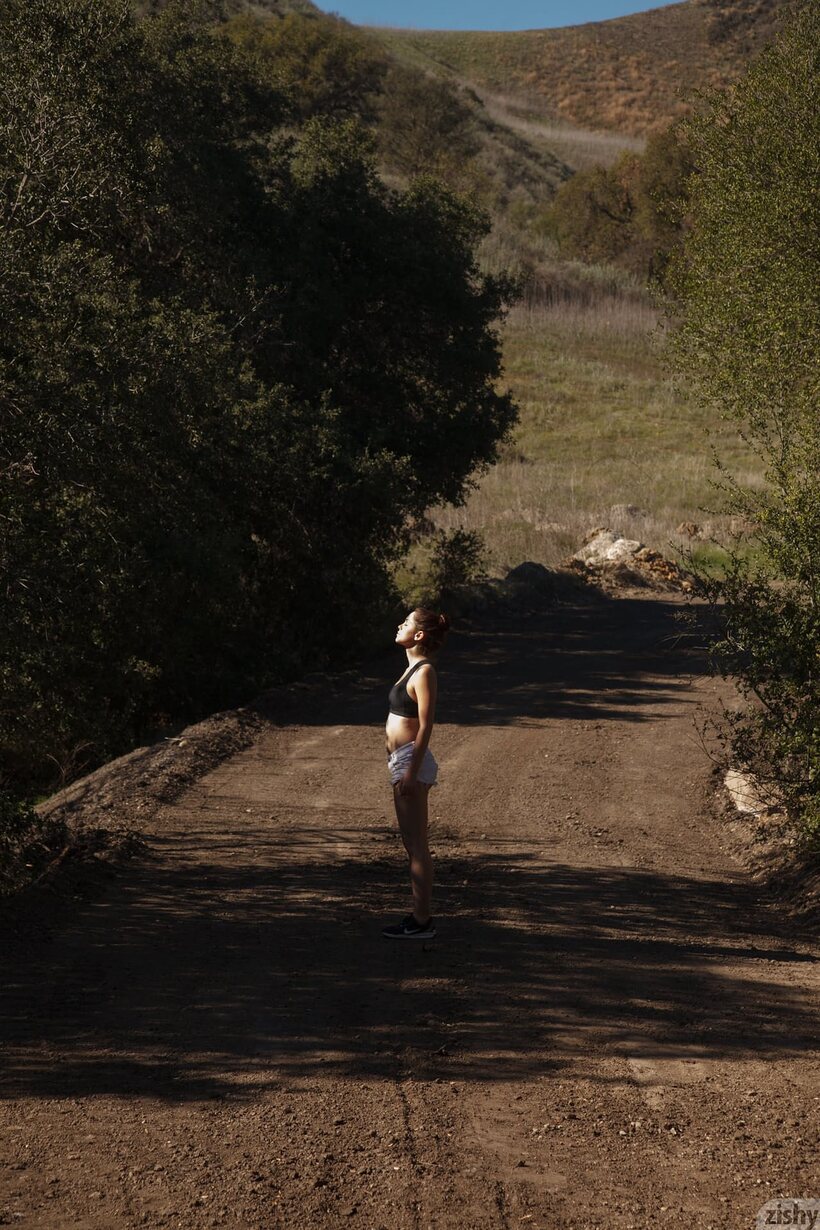 Christine Ash nude photo 1 — Christine Ash hikes and strips naked, flaunting her hot body