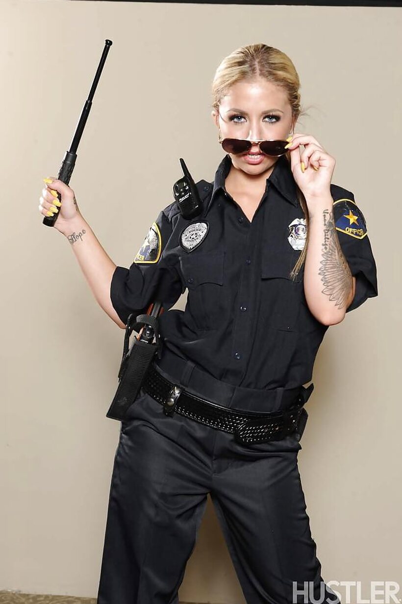 Madelyn Monroe pic 3 from the set «Madelyn Monroe slips her boobs out of a police uniform»