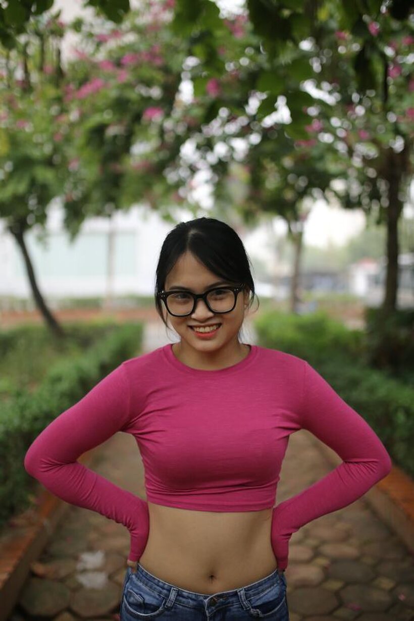 Photo 13 — Asian girl gets naked outdoors and shows her tiny tits