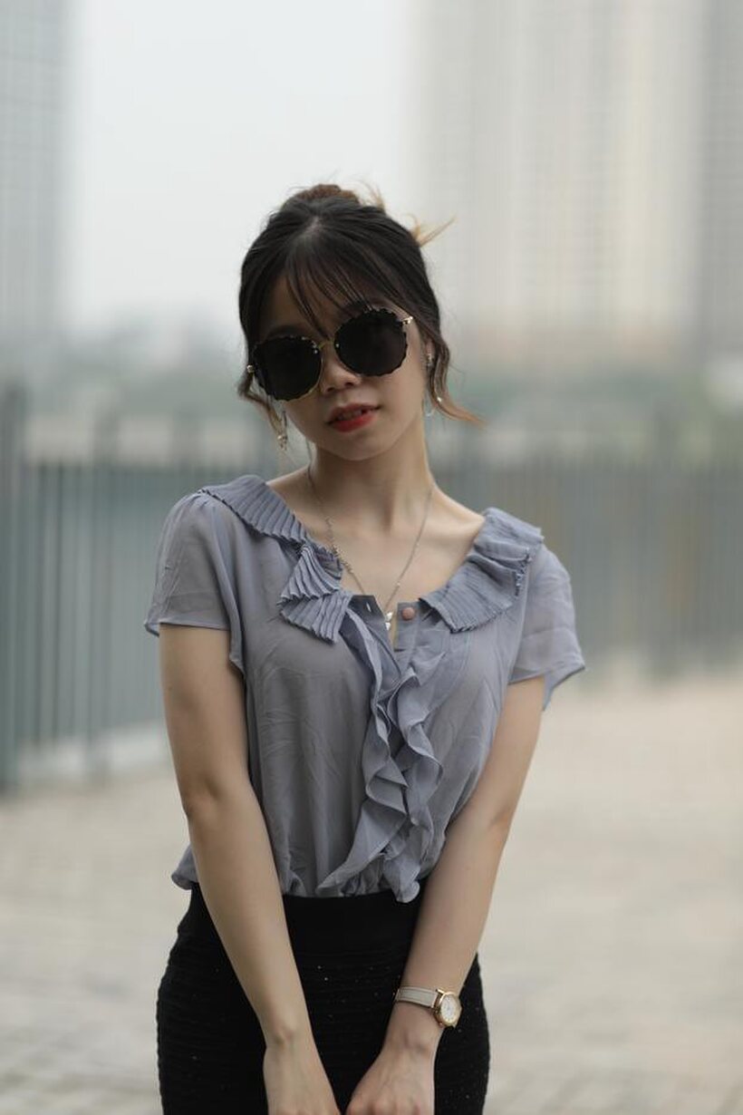 Amateur nude photo 9 — Asian teen teases in non-nude bridge poses wearing shades