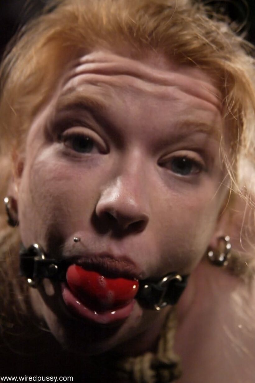 Madison Young nude photo 18 — Madison Young wears a red gag while Princess Donna fingers her