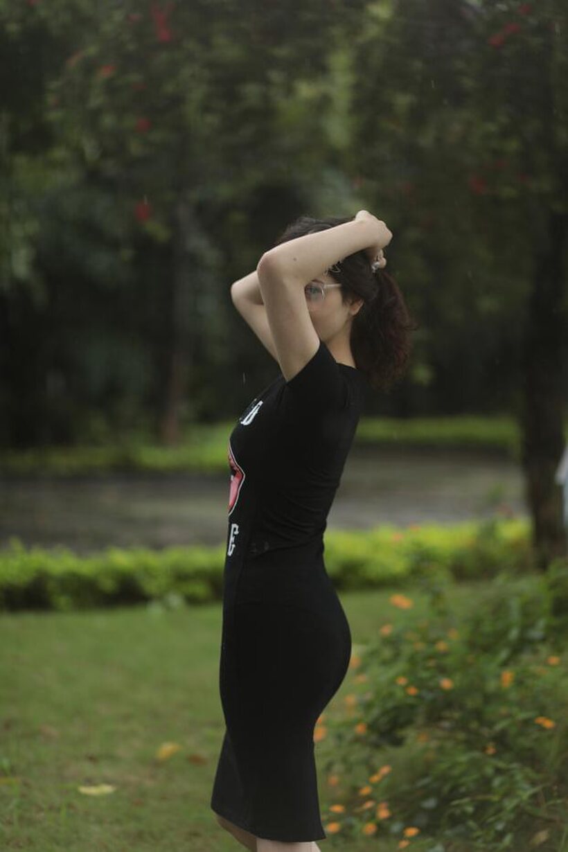 Image 3/21: Petite girl shows off her body and ass outdoors