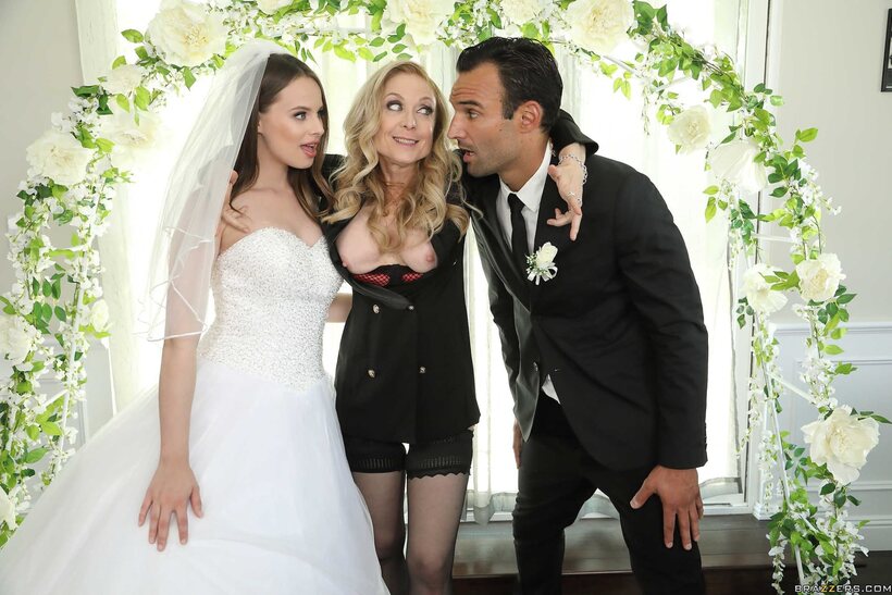 Alex Legend nude photo 1 — Wild wedding-day FFM threesome for Jillian Janson and Nina Hartley