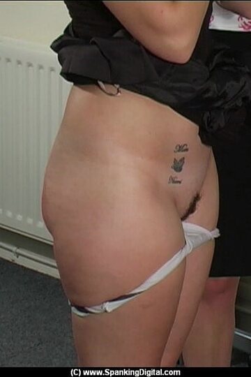 Over a teacher's knee, misbehaving students get a spanking from a milf