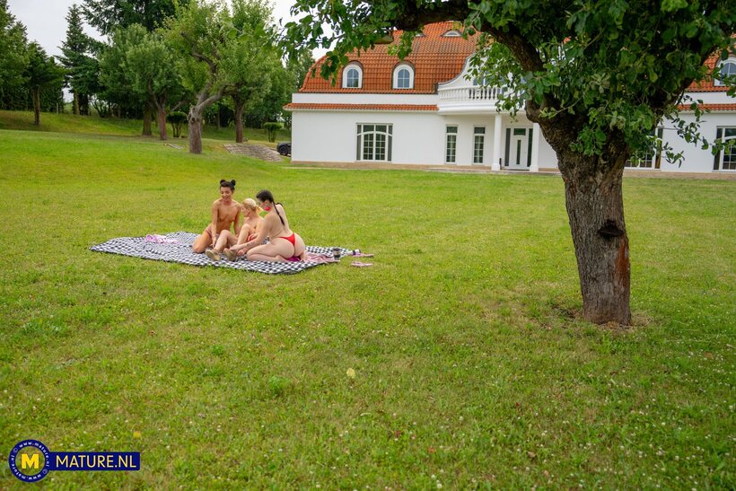 Emily Devine pic 13 from the set «Emily Devine enjoys outdoor fun with a lesbian pair»