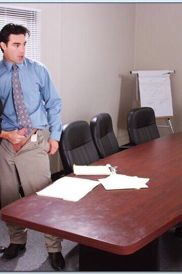 Asa Akira and Kayla Paige share a cock and jizz in the office