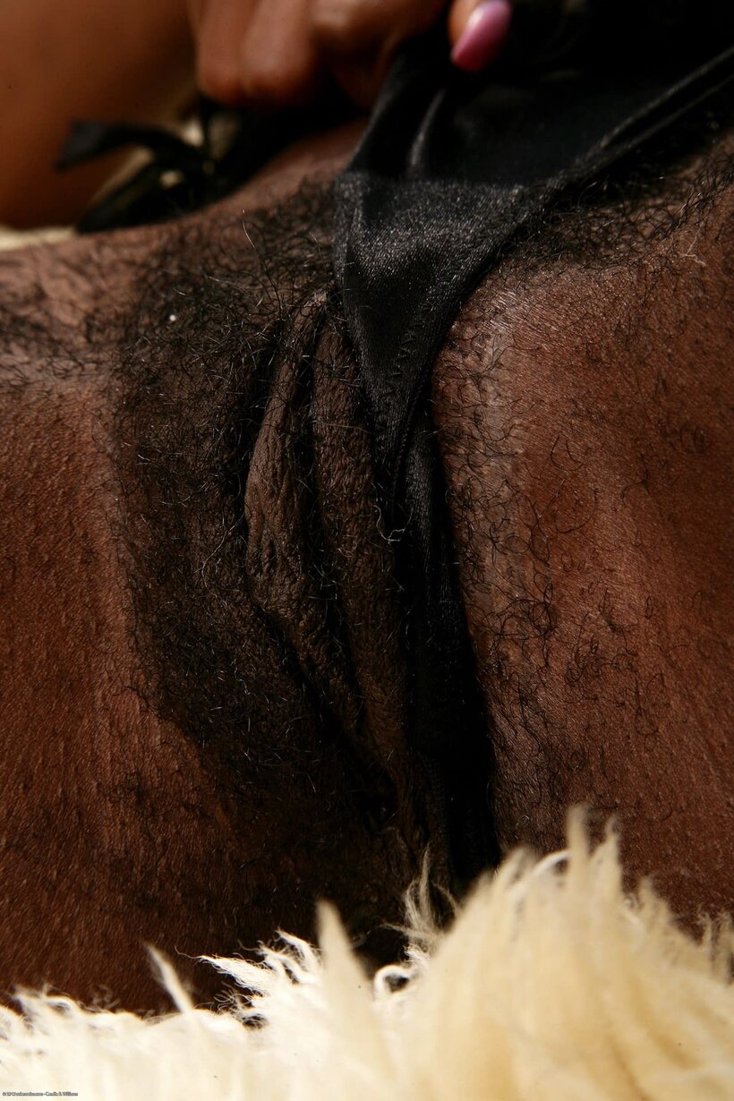 African pic 9 from the set «Lex undresses in a solo black-girl set, flashing tiny tits and hairy pussy»