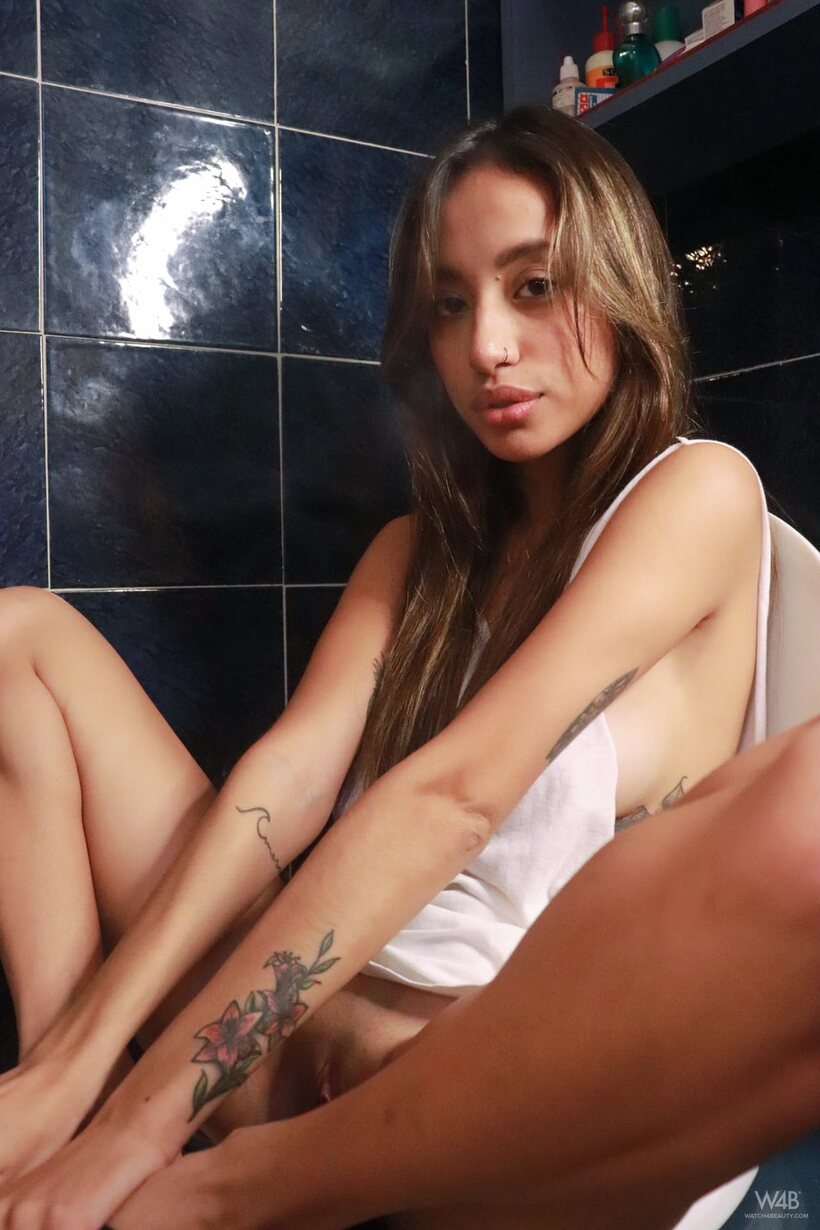 Camila Luna nude photo 10 — Camila Luna smokes and shows off her boobs and booty