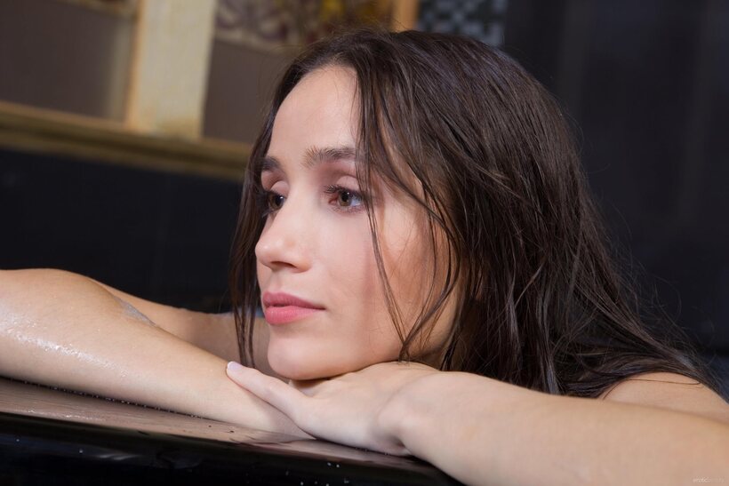 Anna AK nude photo 18 — Skinny Anna AK flaunts her tiny tits and spread legs up close