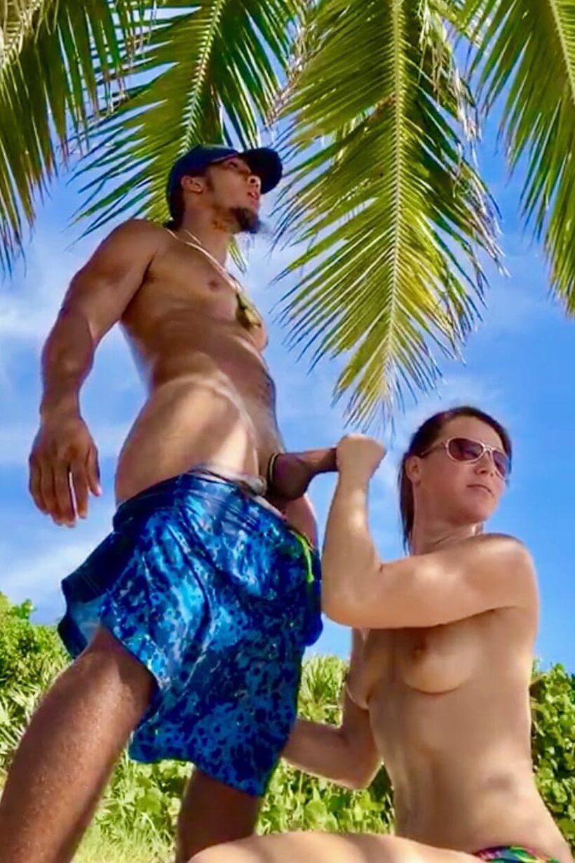 Riley Jacobs sucks a stranger’s BBC in a beachside POV scene (shot 5)