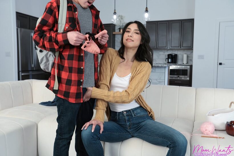 Isabel Love nude photo 5 — Latina Isabel Love fucks hard and shows her natural tits in the kitchen with Juan El Caballo Loco