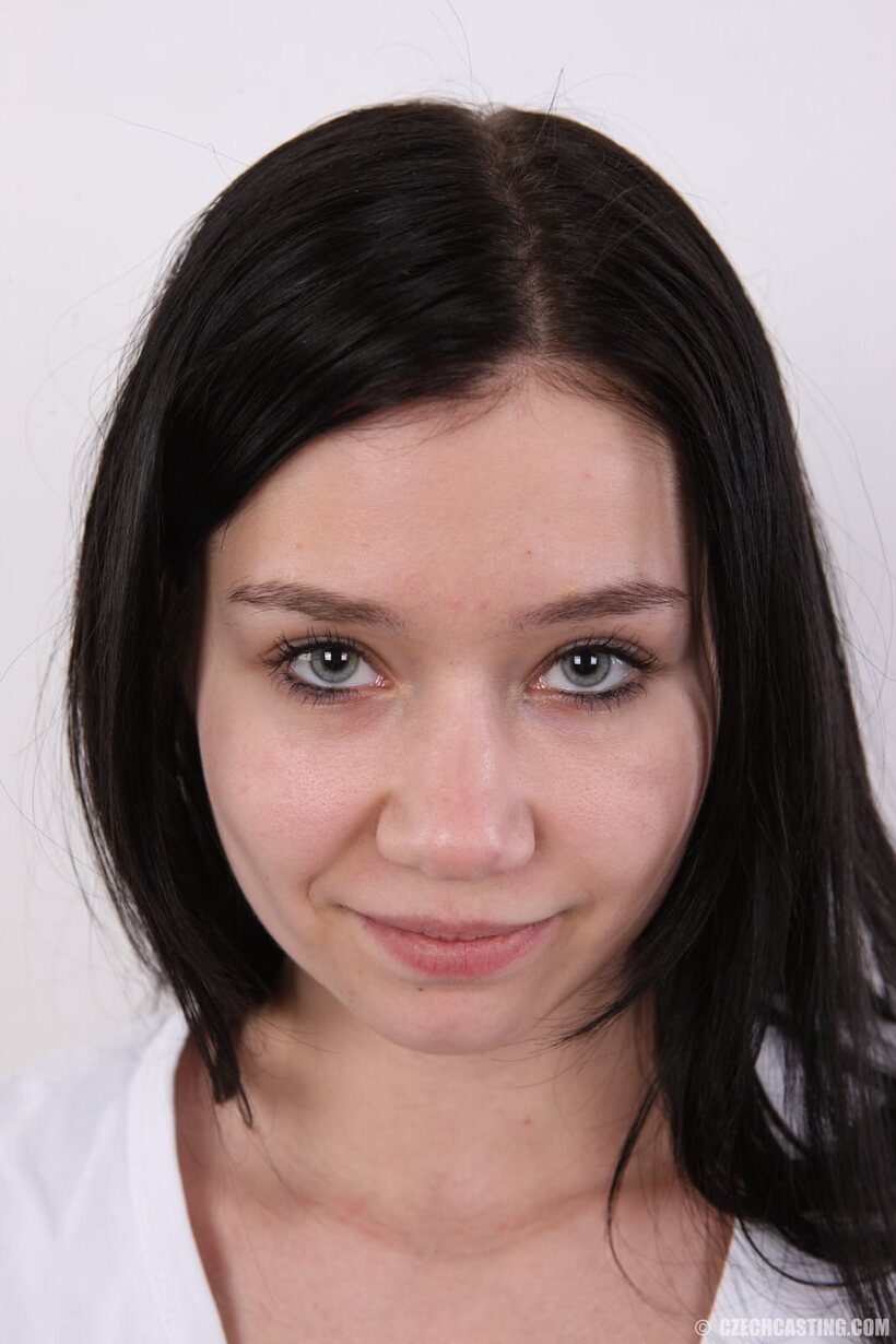 Image 1/20: Naked Zdenka starts her nude modeling debut with a bold pose