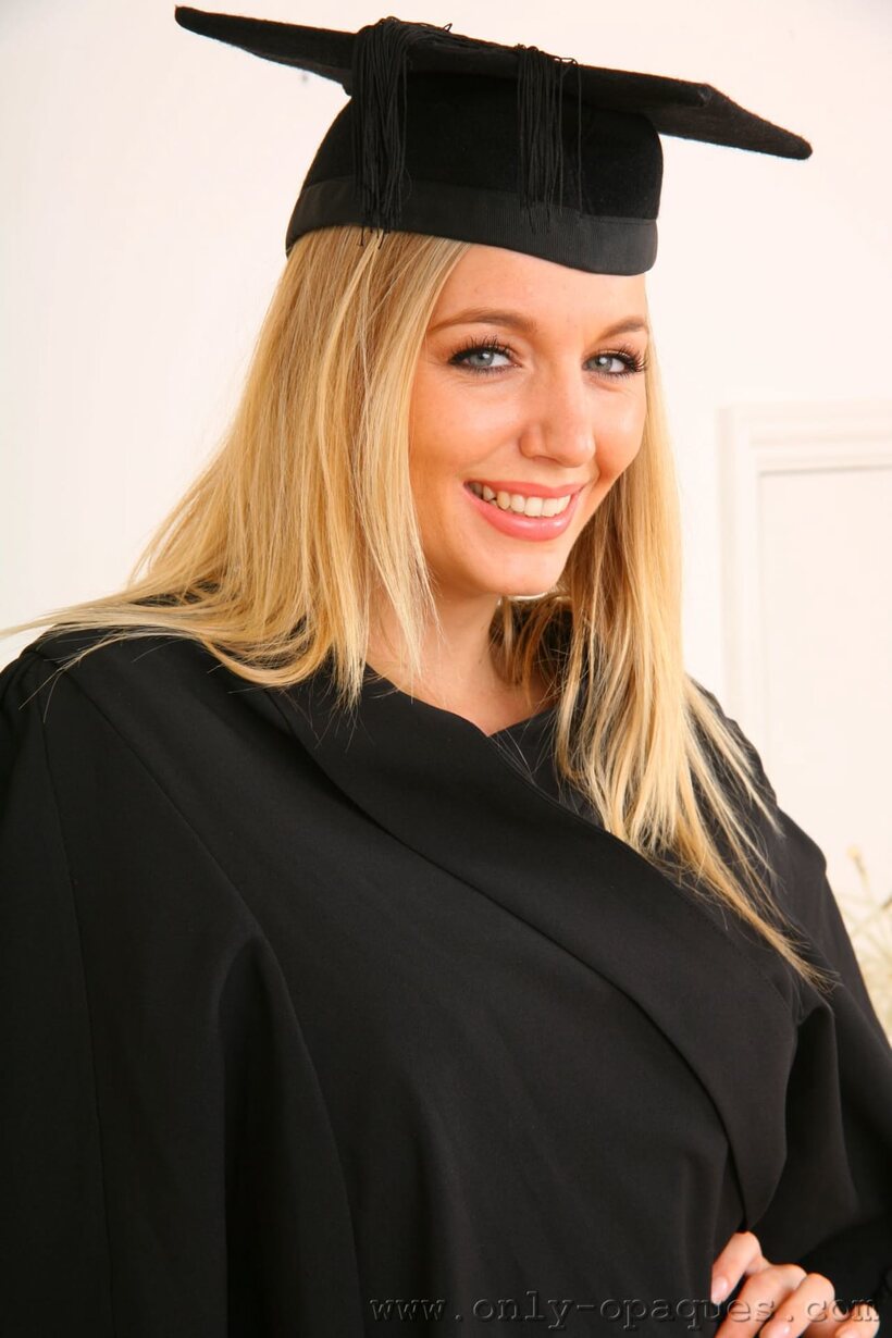 Photo 4 — Hayley Marie Coppin strips to panties and stockings for topless college posing