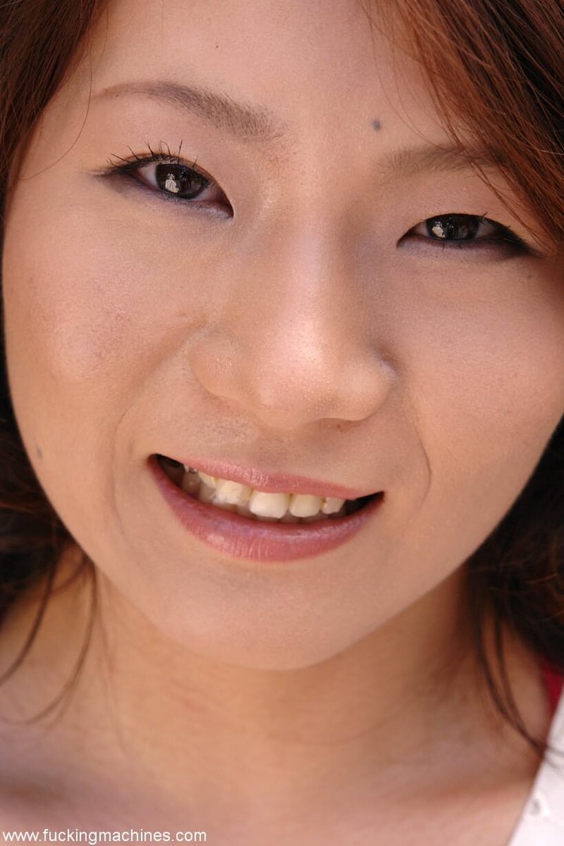 Maya Aikawa nude photo 2 — Maya Aikawa rides a dildo atop a fucking machine outdoors