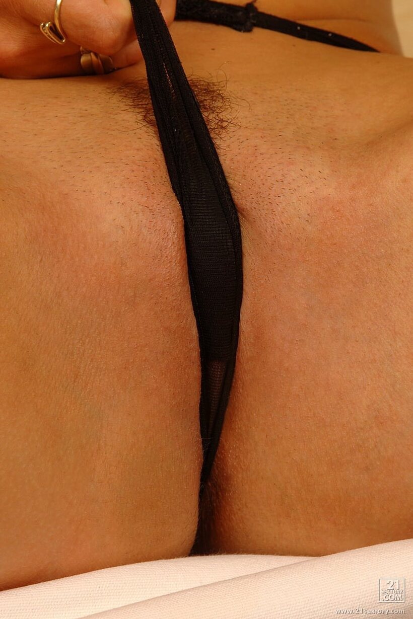 Image 7/18: Lara Stevens fingers her ass with a huge dildo for solo play
