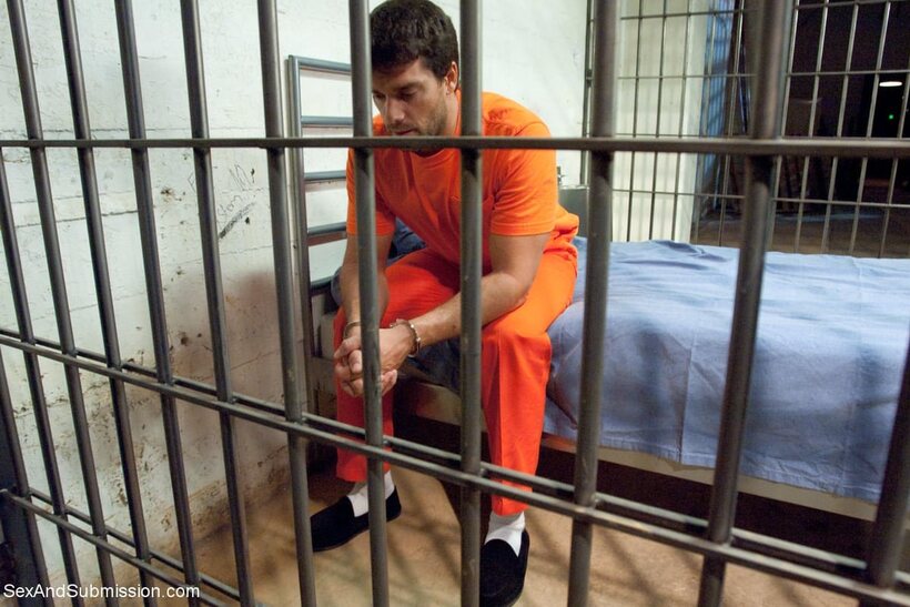 In a prison cell, Simone Sonay gets pounded by an inmate, photo 1 of 20