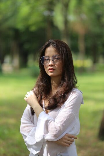 Schoolgirl gets naked outdoors
