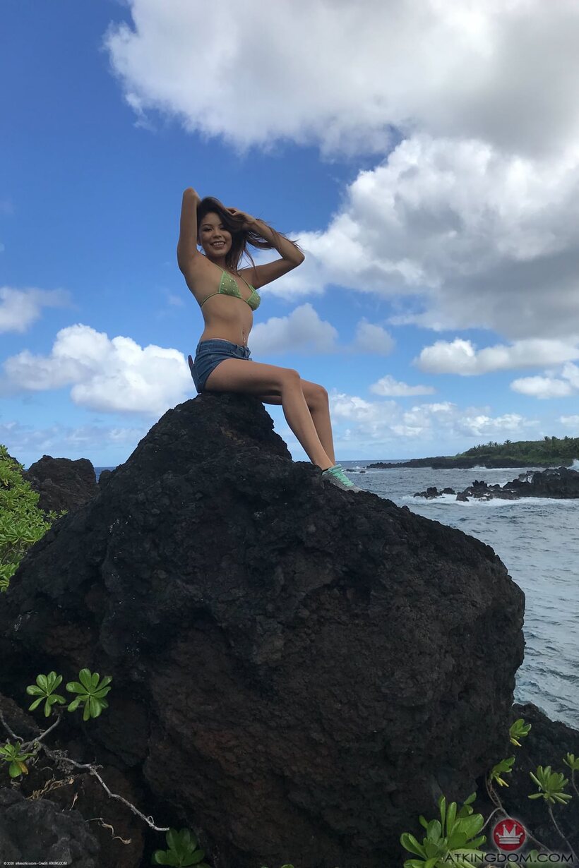 Image 13/20: Sami Parker shows off her sexy body in a beach pose compilation