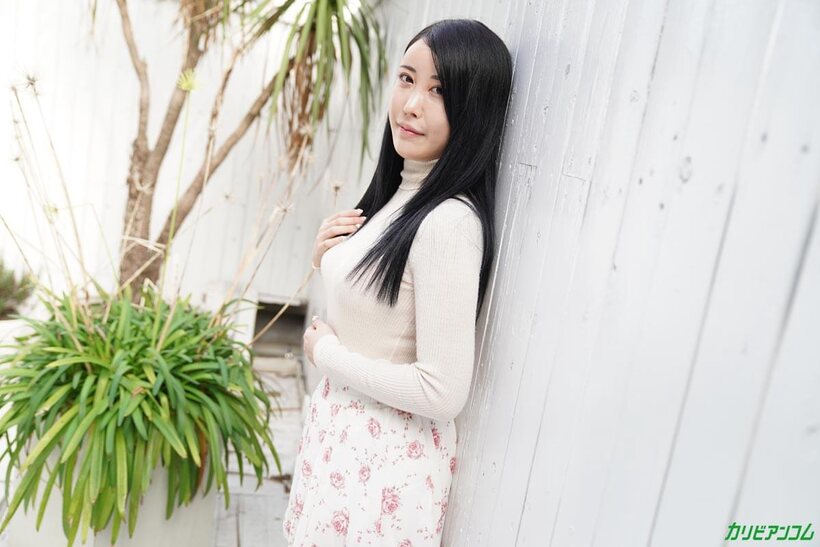 Photo 2 — Runa Yamagishi shows off a fresh creampie after rough sex