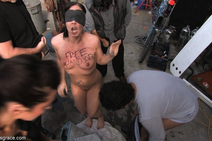 Image 19/21: Mature Julie Night gets blacked and shows her ass in public with Mark Davis