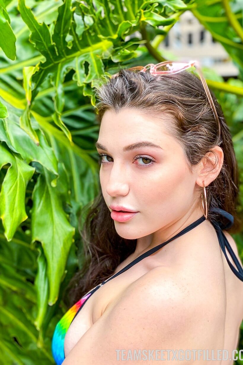 Image 9/20: Teen Lily Lou rides cock and shows her trimmed pussy in a bikini with Romeo Mancini