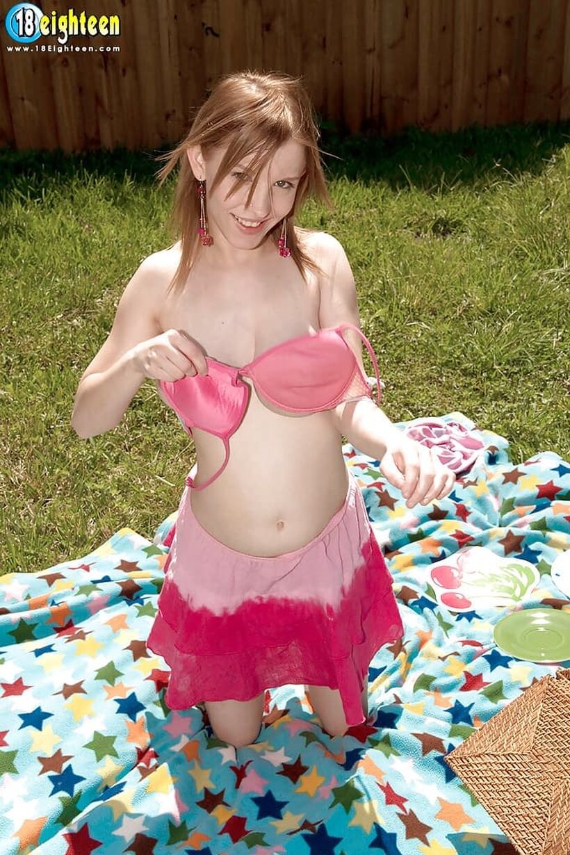 Photo 4 — Teen Missy Mae flaunts her big tits and pussy while fucking hard
