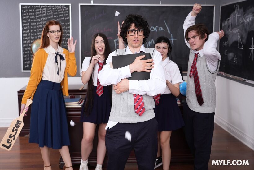 Erin Everheart nude photo 2 — Pornstar Erin Everheart fucking hard in the classroom with Nick Strokes