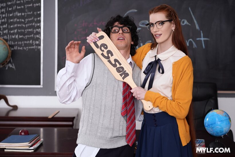 Pornstar Erin Everheart fucking hard in the classroom with Nick Strokes (shot 3)